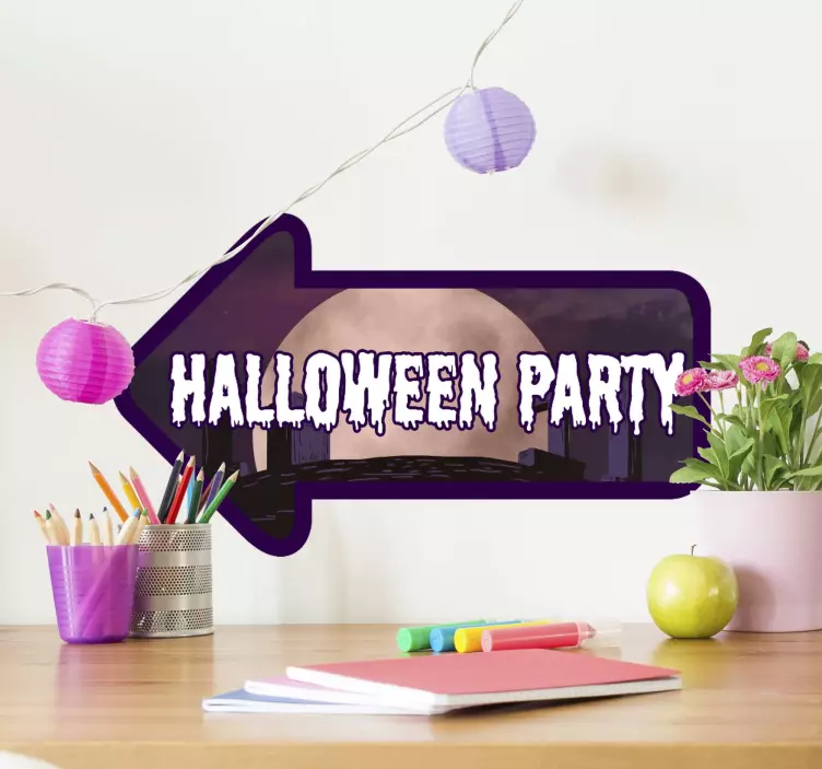 Fest tecken pil halloween klistermärke - Tenstickers