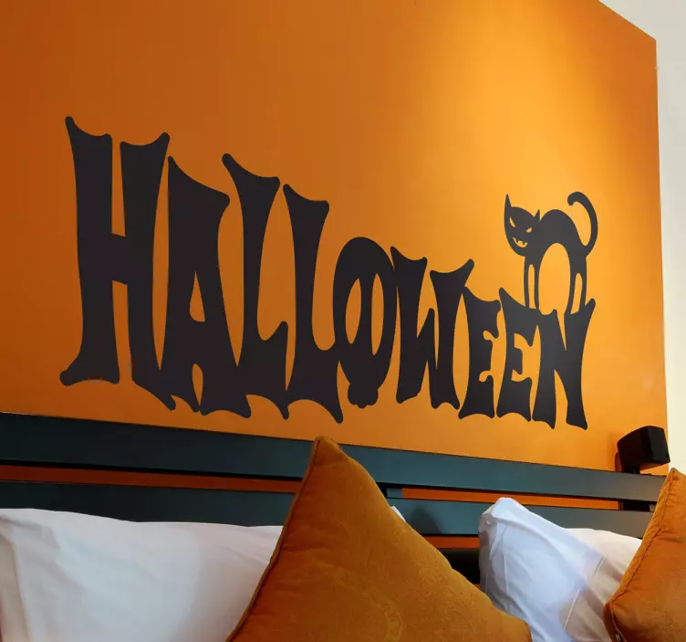 Halloween logotyp klistermärke - Tenstickers