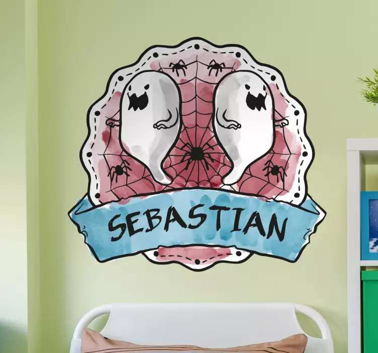 Halloween personliga väggklistermärke - Tenstickers