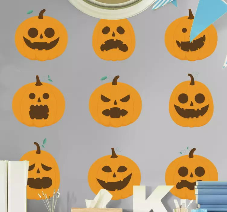 Halloween uttryck halloween klistermärke - Tenstickers