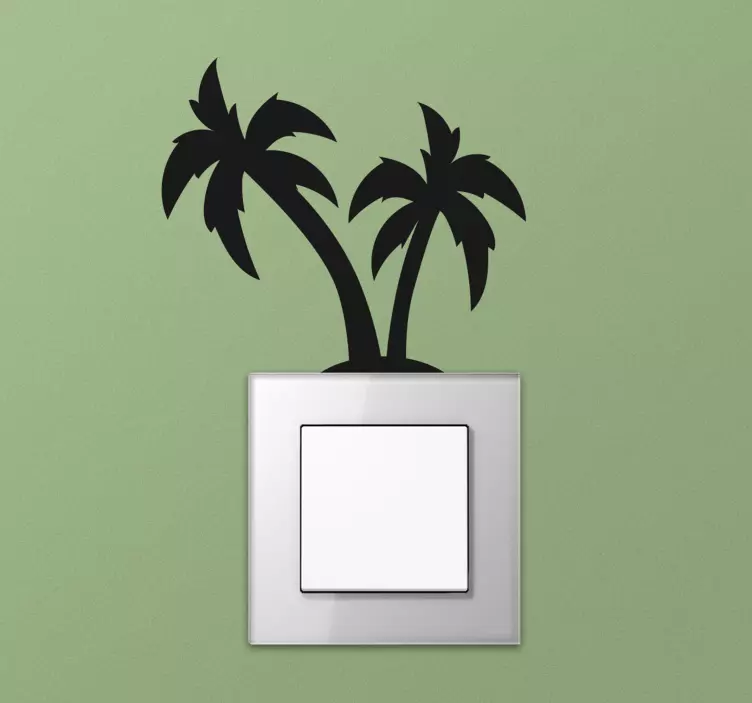 Palms ljus switch klistermärke - Tenstickers