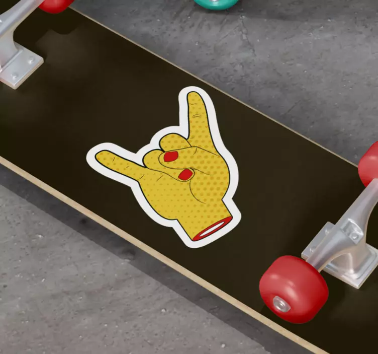 Handgestsymbol fotboll klistermärke - Tenstickers