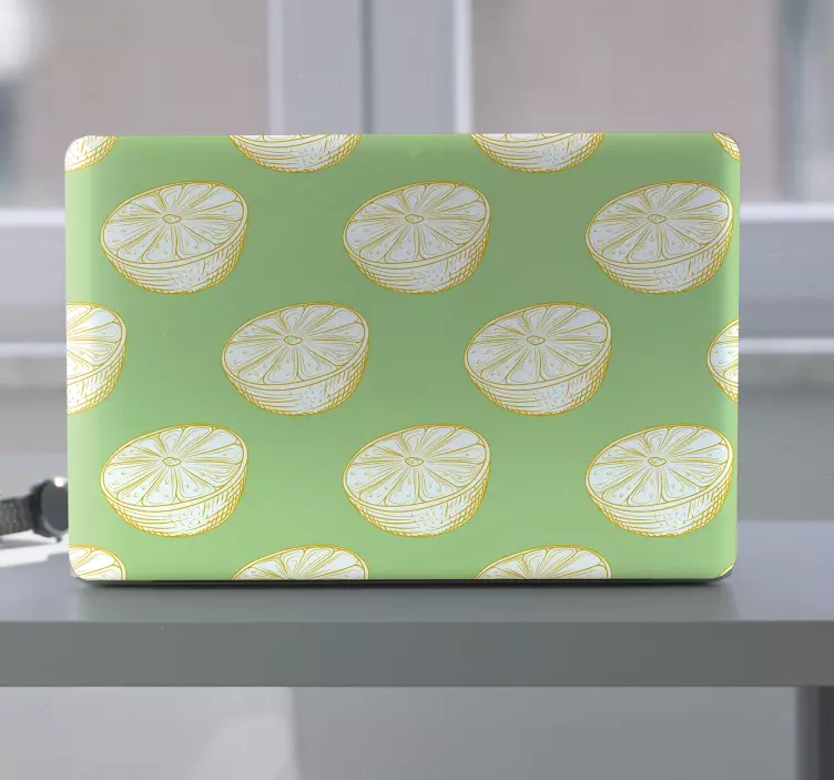 Handritad citronfrukt bärbar datorskinn - Tenstickers
