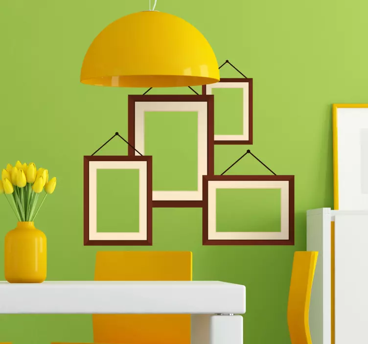 Hängande fotoramar klistermärke - Tenstickers