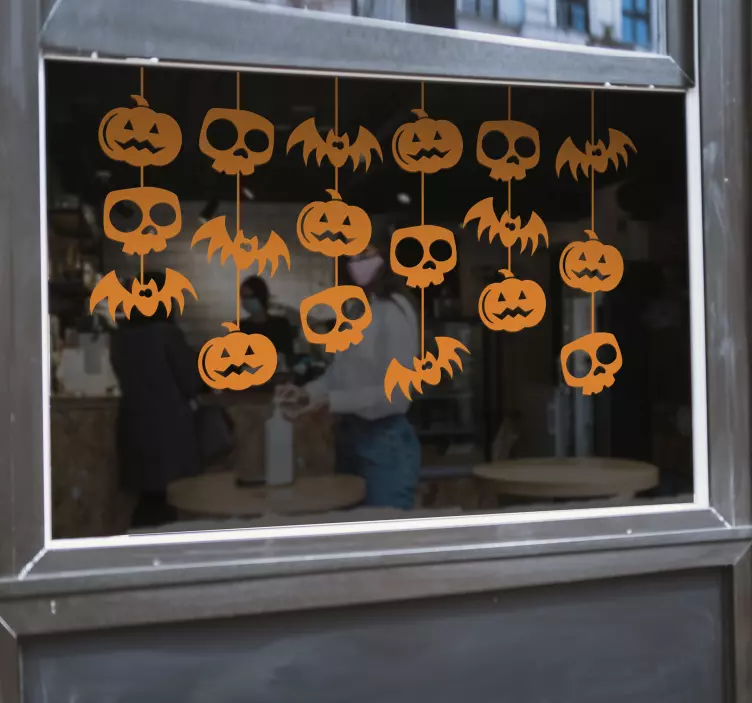 Hänge halloween klistermärke - Tenstickers