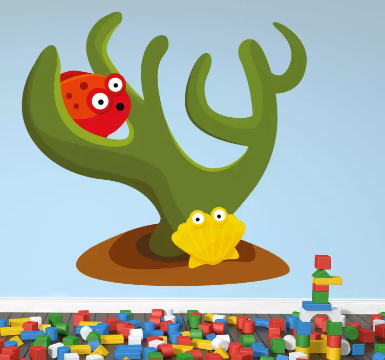 Havsbotten varelser barn klistermärke - Tenstickers