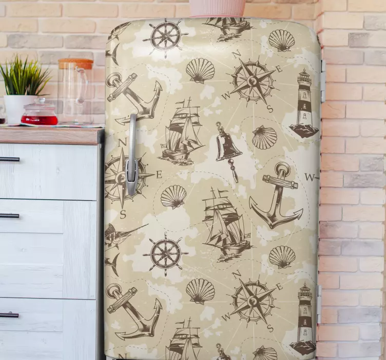 Havsföremål kyl vinyl klistermärke - Tenstickers