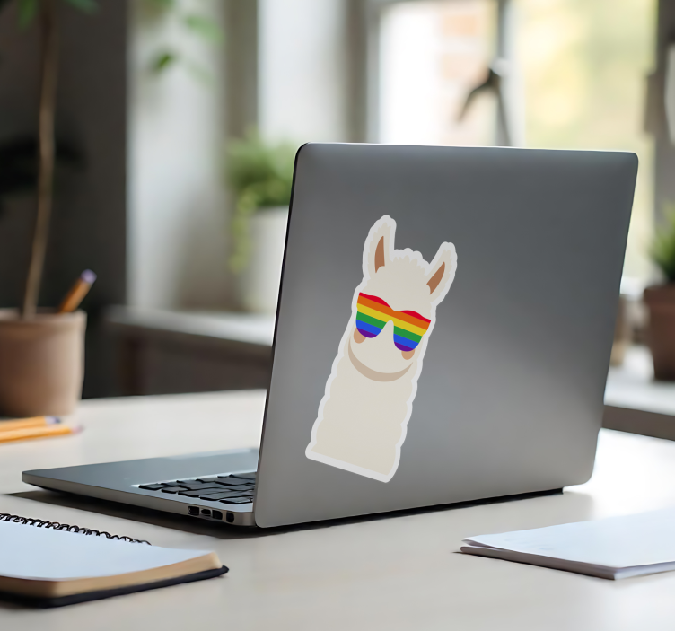 Hbtq-lama Laptop klistermärke - Tenstickers