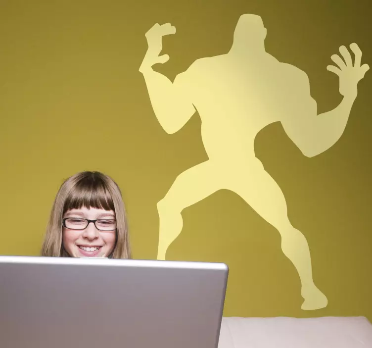 Heroisk silhuettfigur Väggklistermärken djur - Tenstickers