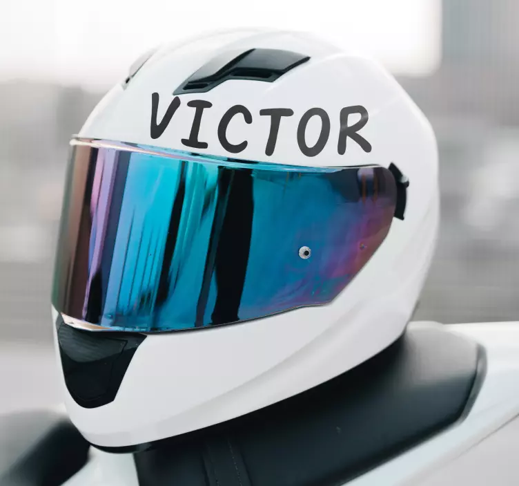 Hjälmens namn Väggklistermärken motorcyklar - Tenstickers