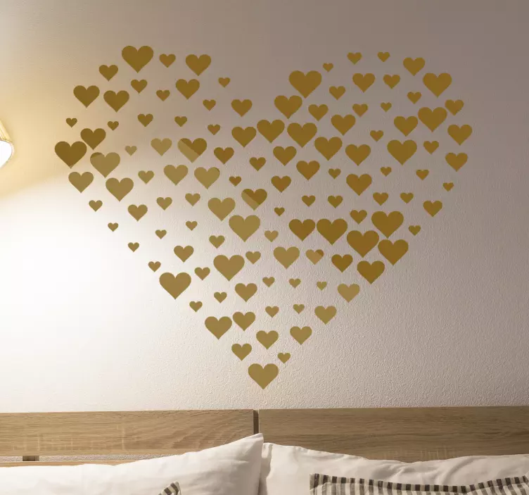 Hjärtans hjärta älskar dekaler - Tenstickers