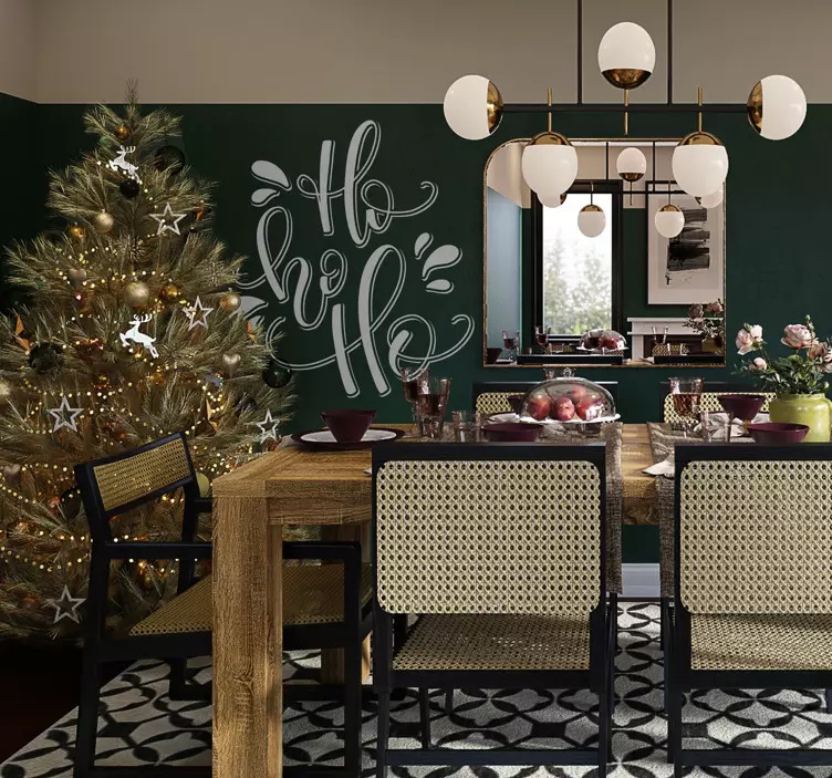 Hohoho jultomten klistermärke - Tenstickers