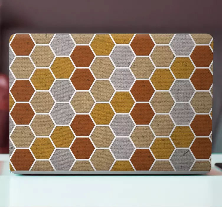 Honeycomb textur laptop skal - Tenstickers