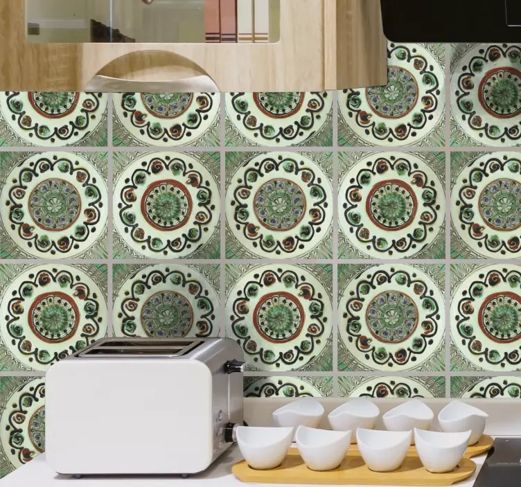 Horezu kakel vinyl klistermärke - Tenstickers