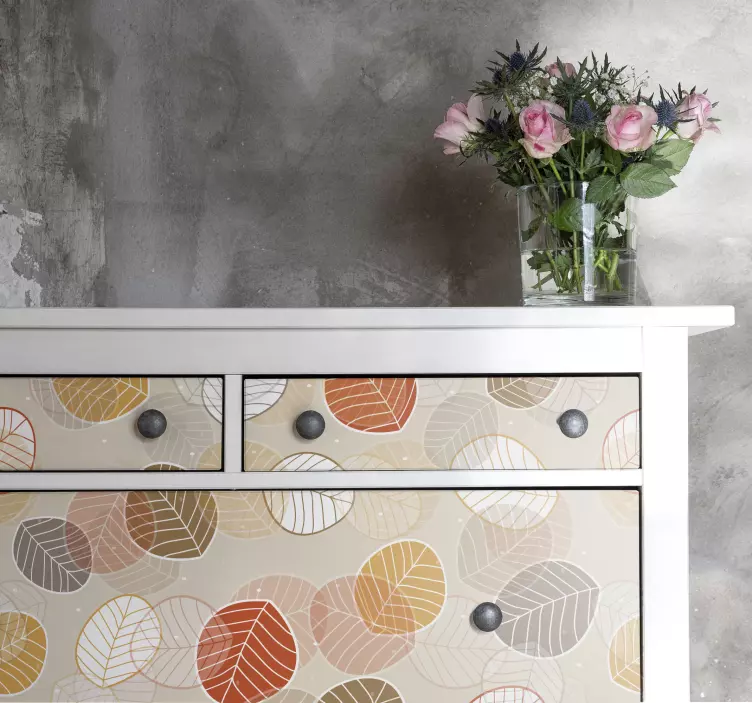 Höstlöv möbler klistermärke - Tenstickers