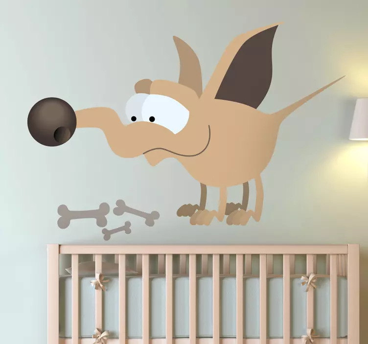 Hund ben behandlar vägg klistermärke - Tenstickers