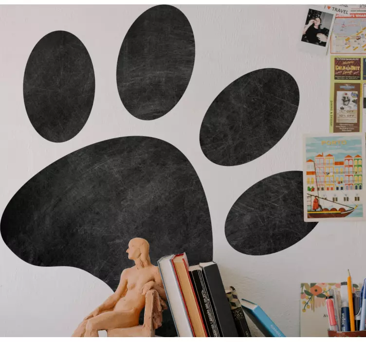 Hund tass söt design skriva på dekal - Tenstickers