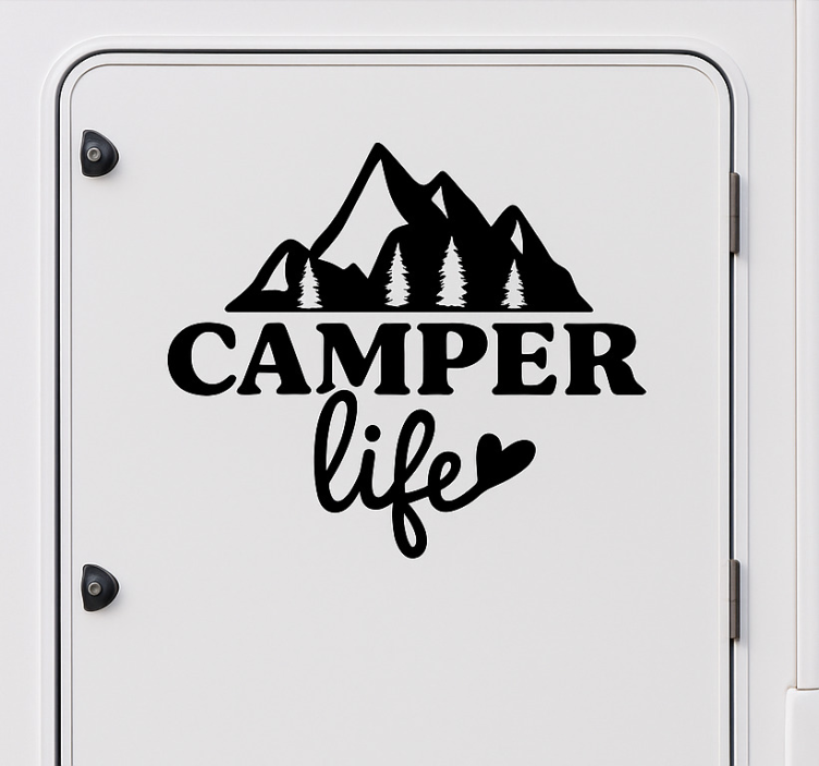 camper life husvagn klistermärke - Tenstickers