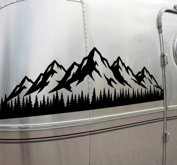 Husvagn klistermärke äventyrlig fjärddekoration - Tenstickers