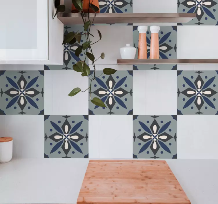Klistermärke med vinylfärgad kakel - Tenstickers