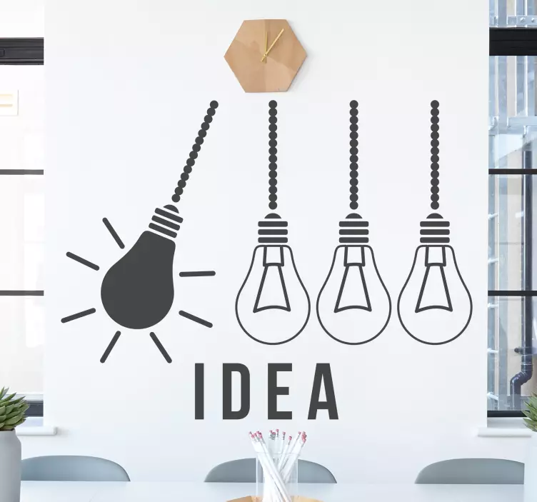 Idé med fin design inspirerande citat dekal - Tenstickers