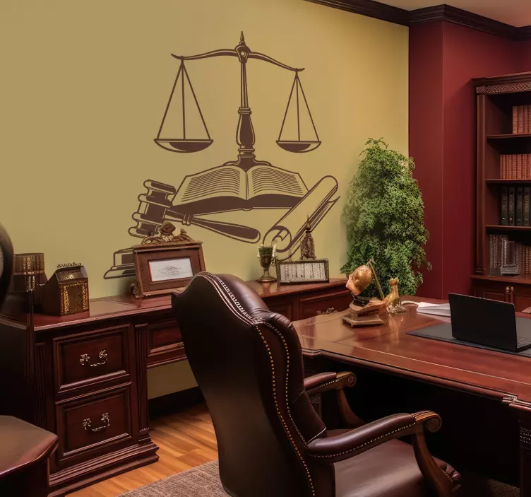 Ikoner för rättvisa Väggklistermärken juridiska - Tenstickers