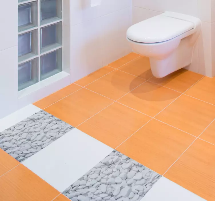 Imitation sten golv klistermärke - Tenstickers