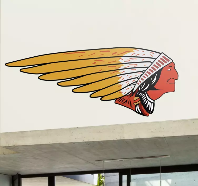 Indisk logotyp klistermärke - Tenstickers