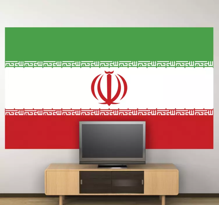Iran flagga klistermärke - Tenstickers
