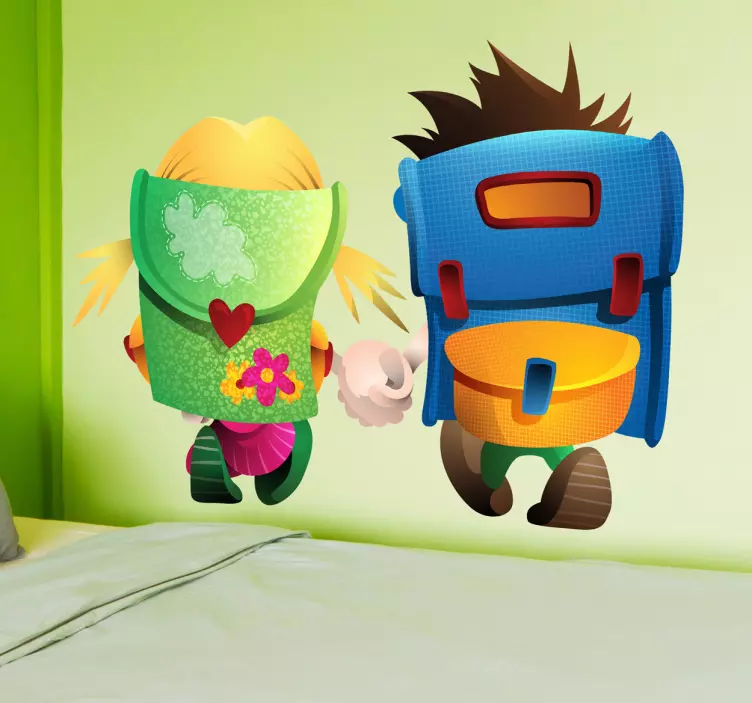 Jag älskar skol klistermärke - Tenstickers