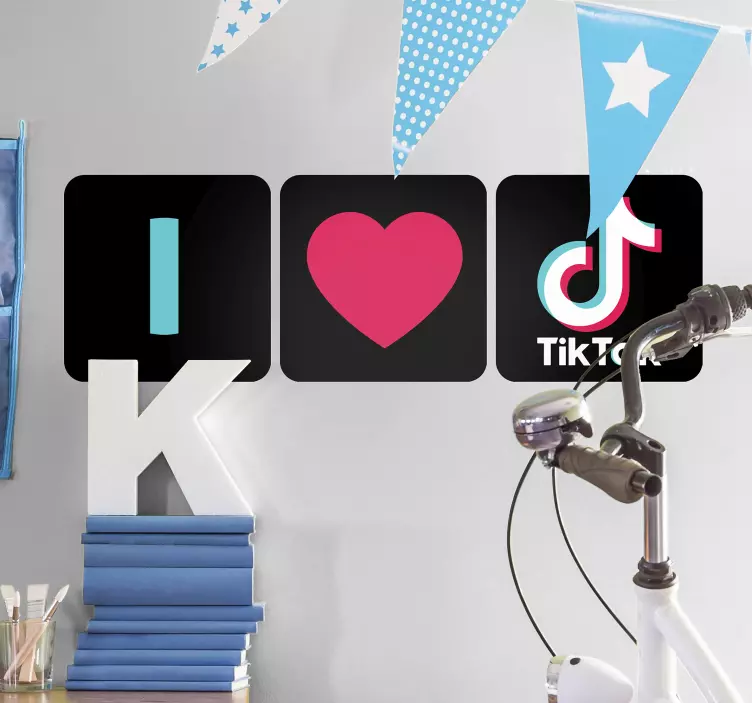 Jag älskar tik tok affärskortet - Tenstickers