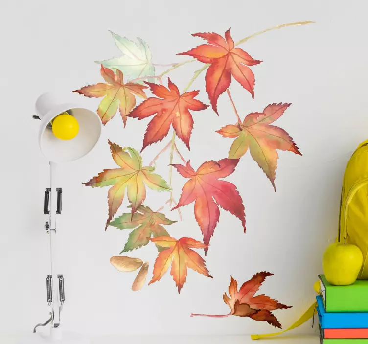 Japansk lönnblad vägg klistermärke - Tenstickers