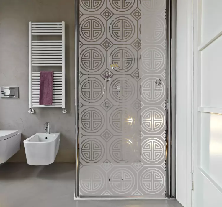 Japansk minimalism (partition) duschklistermärke - Tenstickers