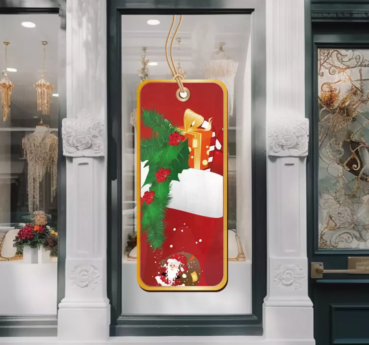 Jul etikett klistermärke - Tenstickers