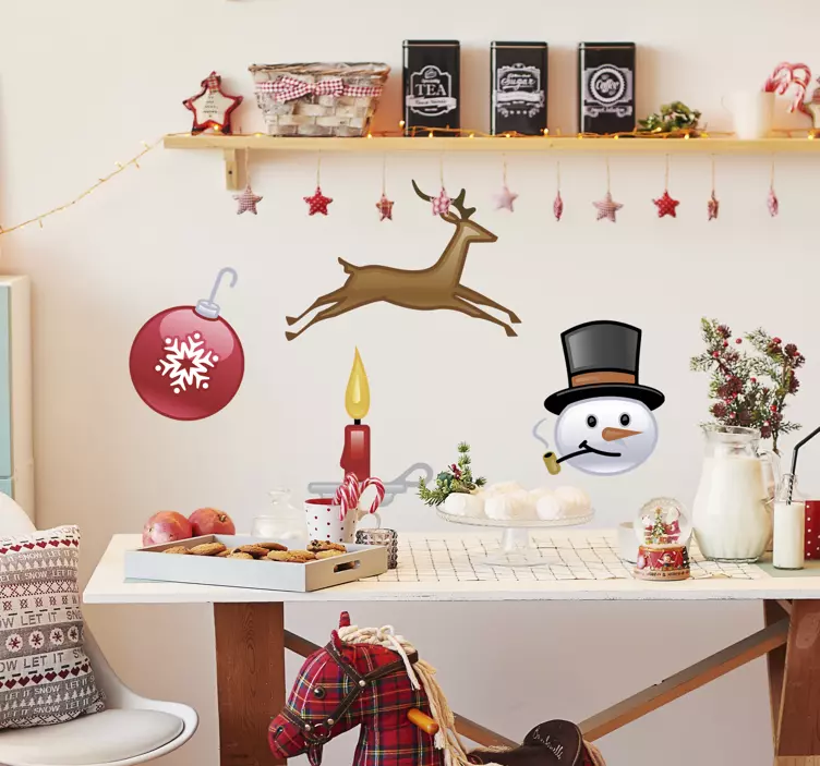 Jul klistermärken samling - Tenstickers