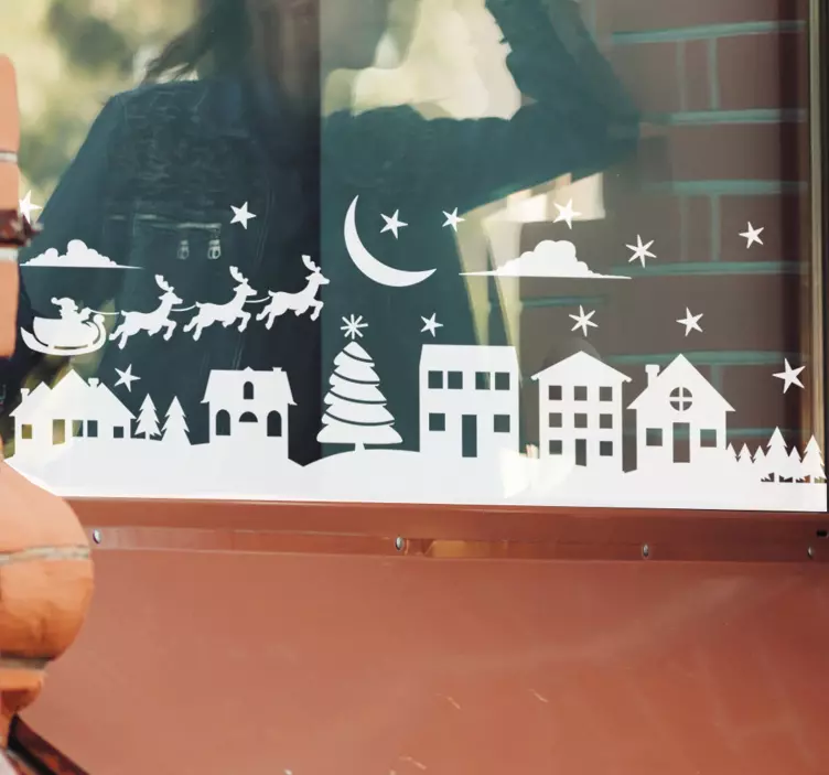 Jul scen jul klistermärke - Tenstickers