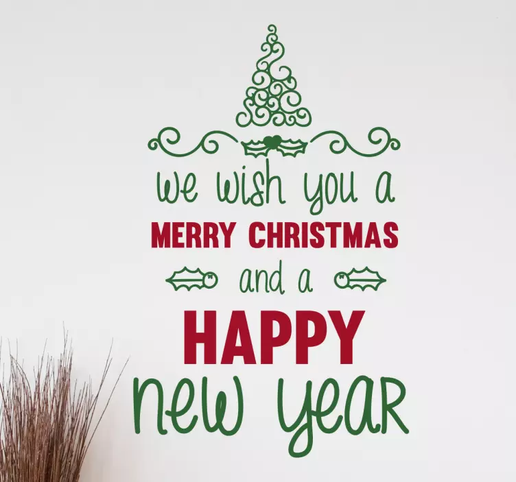 Jul text jul klistermärke - Tenstickers