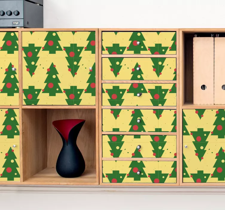 Julgransmönster event klistermärke - Tenstickers