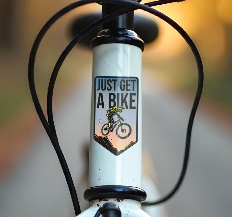 Just get a bike klistermärken till cykel - Tenstickers