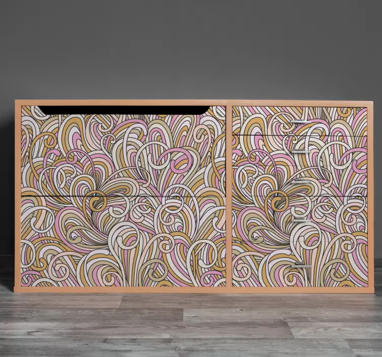 Kallax abstrakt möbelklistermärke - Tenstickers