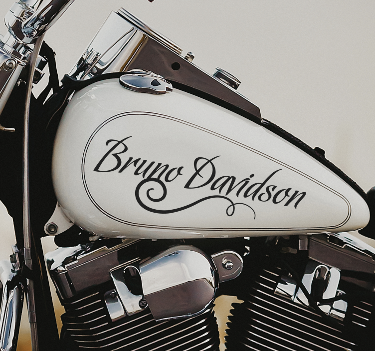 Kalligrafiskt namn klistermärken motorcyklar - Tenstickers