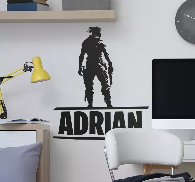 Karaktär med namn Väggklistermärken - Tenstickers