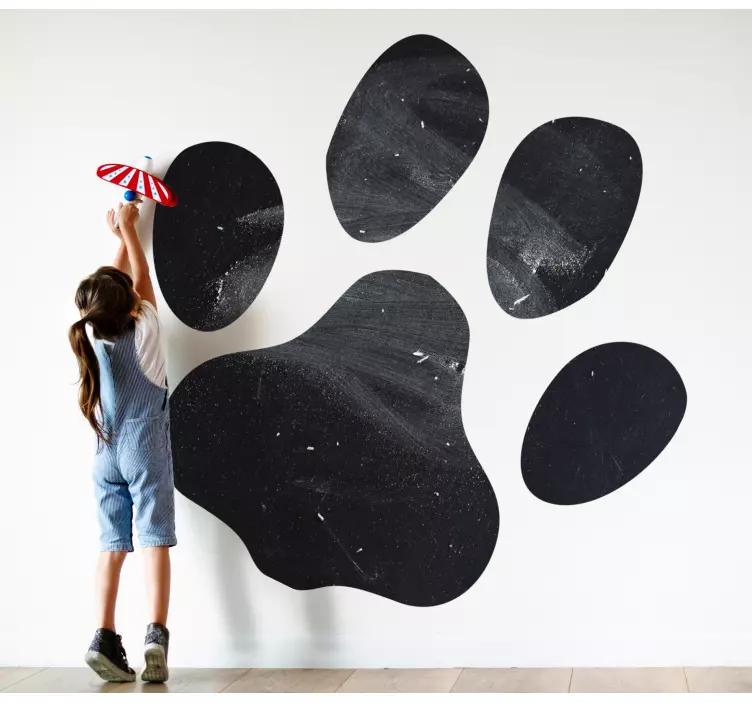 Katt tass söt design skriva på klistermärke - Tenstickers