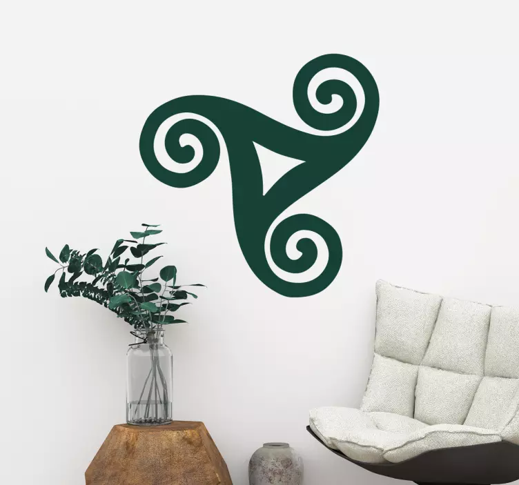 Klistermärke för keltisk triskel - Tenstickers