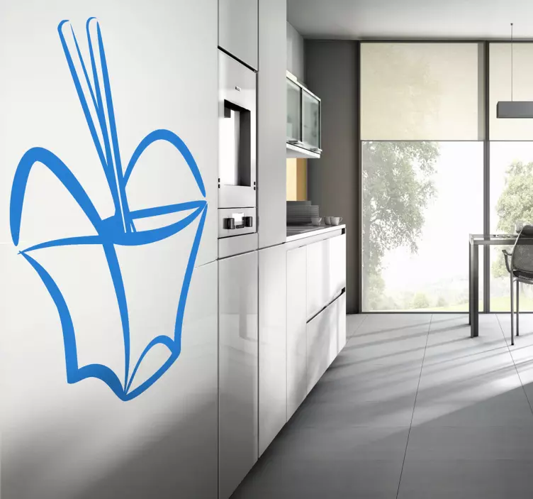 Kinesisk takeaway väggklistermärke - Tenstickers