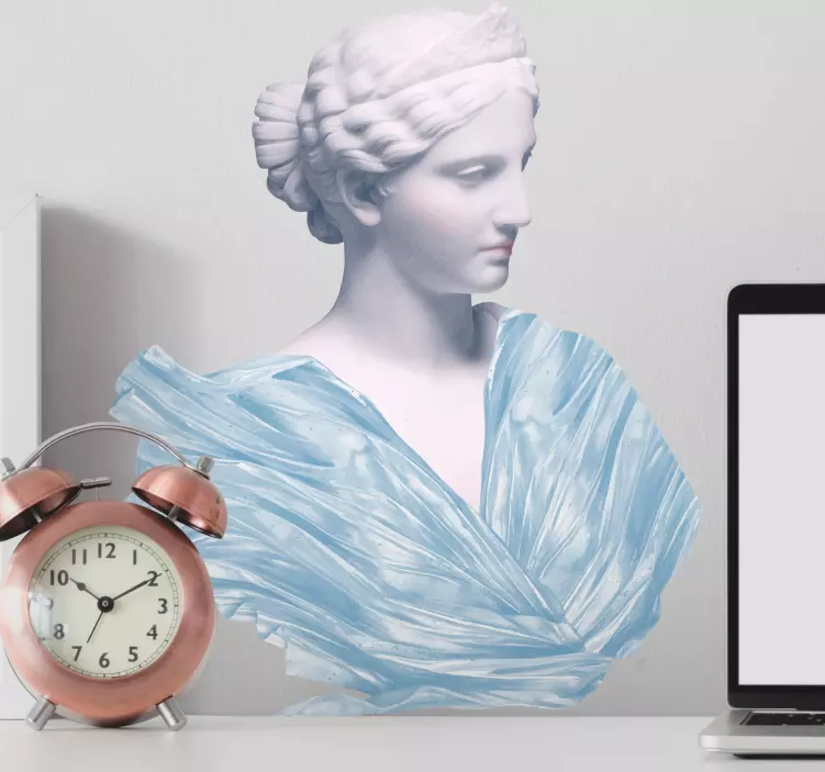 Klassisk kvinnlig byst konst klistermärke - Tenstickers