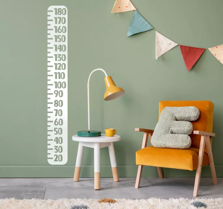 Klassisk meterhöjd diagramklistermärke - Tenstickers