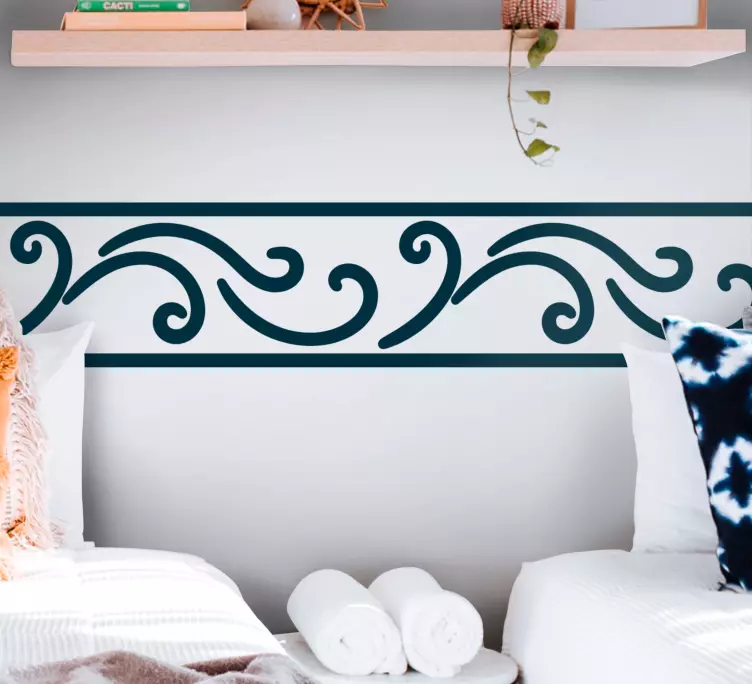 Klistermärke borband dekorativt virvlande mönster - Tenstickers