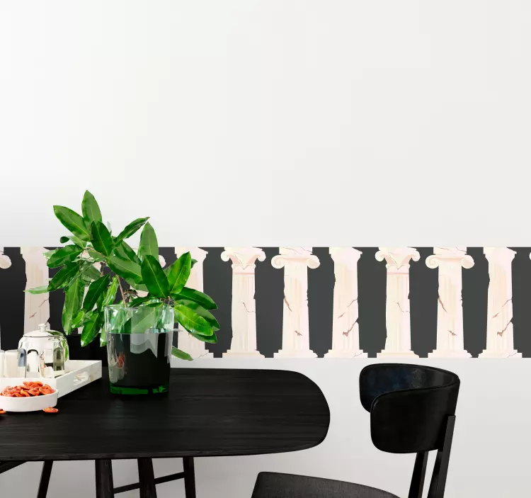 Klistermärke borband klassisk kolonndesign - Tenstickers