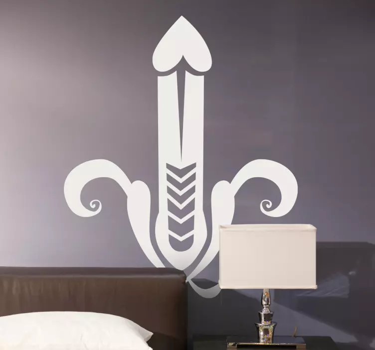 Klistermärke för abstrakt penisfigur - Tenstickers